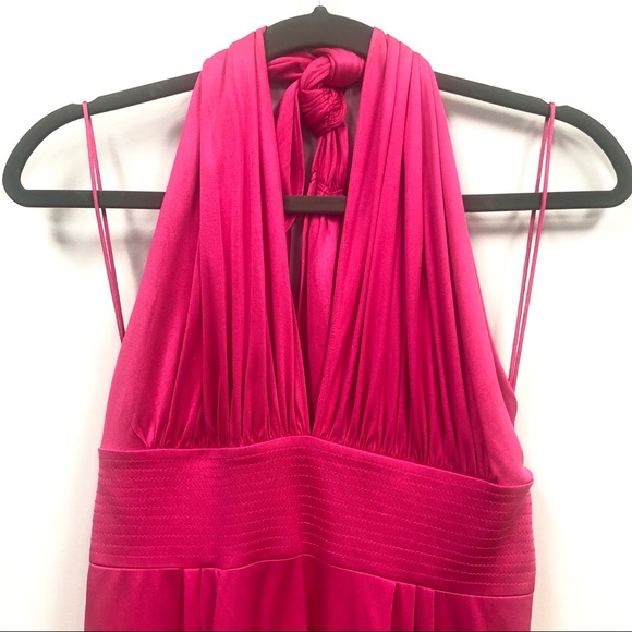 NWOT Catherine Malandrino Hot Pink Halter Dress - Picture 2 of 7